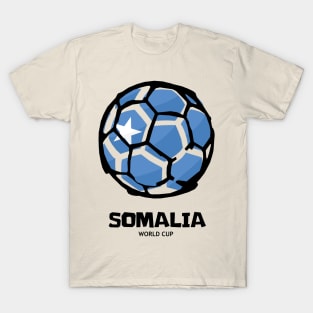 Somalia Football Country Flag T-Shirt